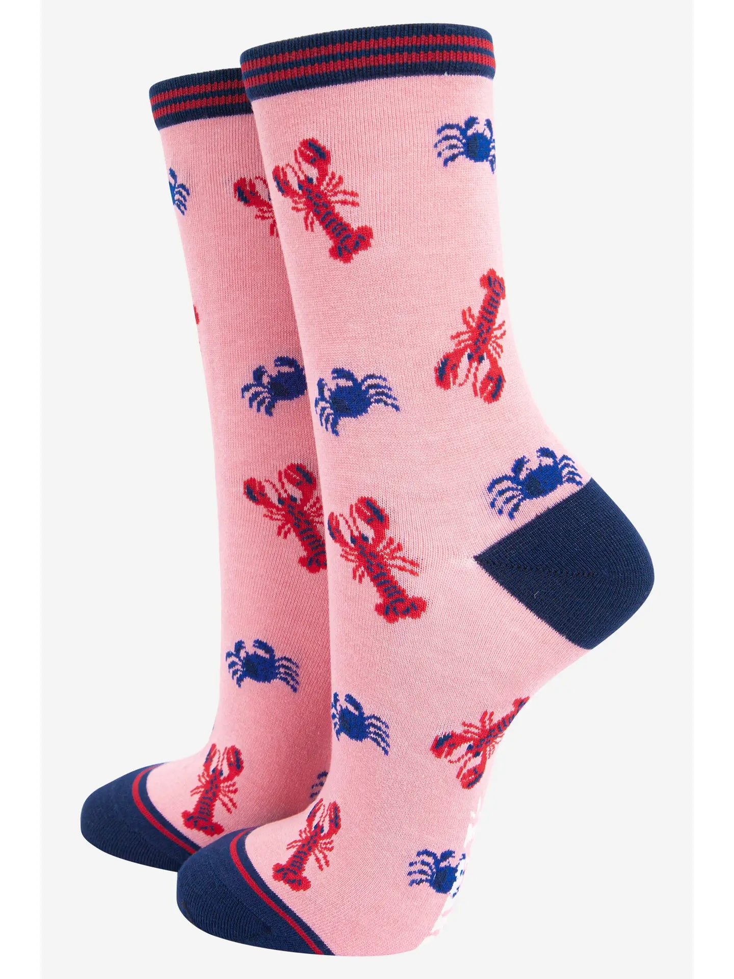 Women's Lobster and Crab Bamboo Socks