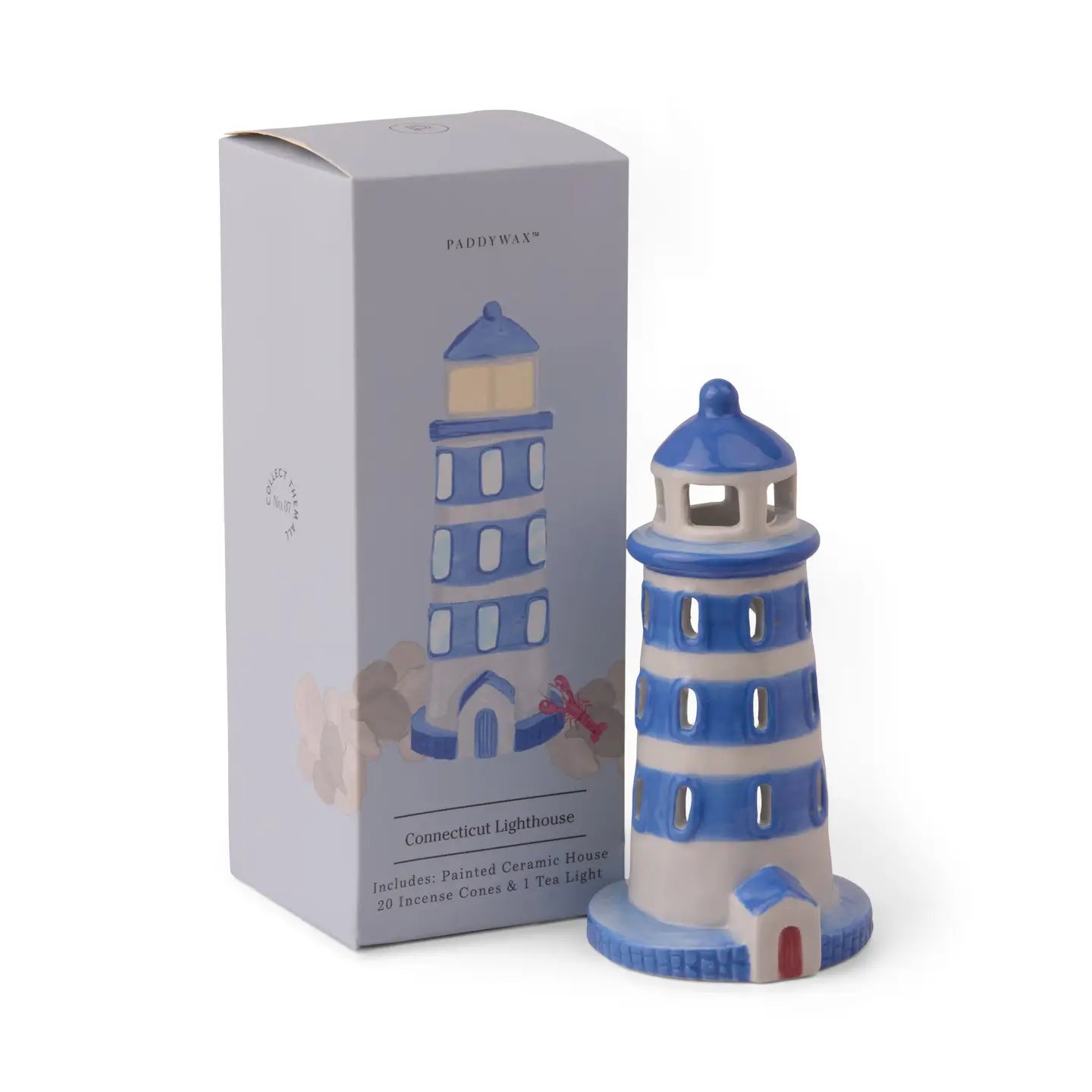 Paddywax Lighthouse Incense Burner & Tea Light Holder
