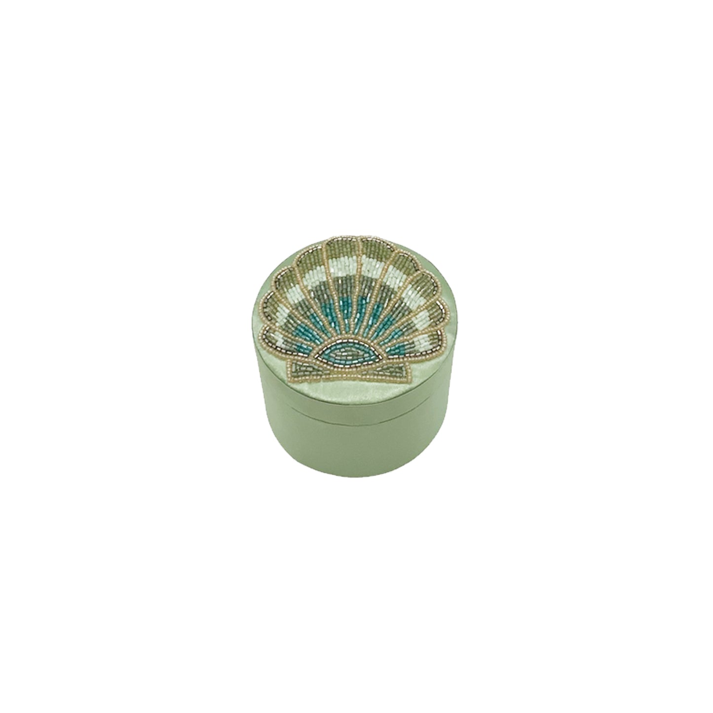 Embellished Scallop Shell Box 10cm