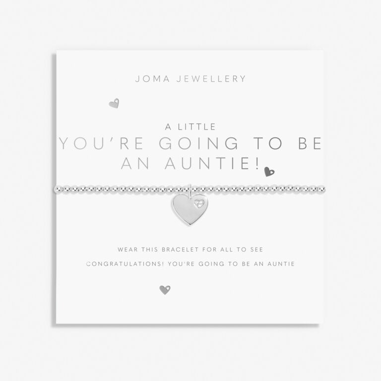 A Little 'You're Going To Be An Auntie!' Bracelet In Silver Plating