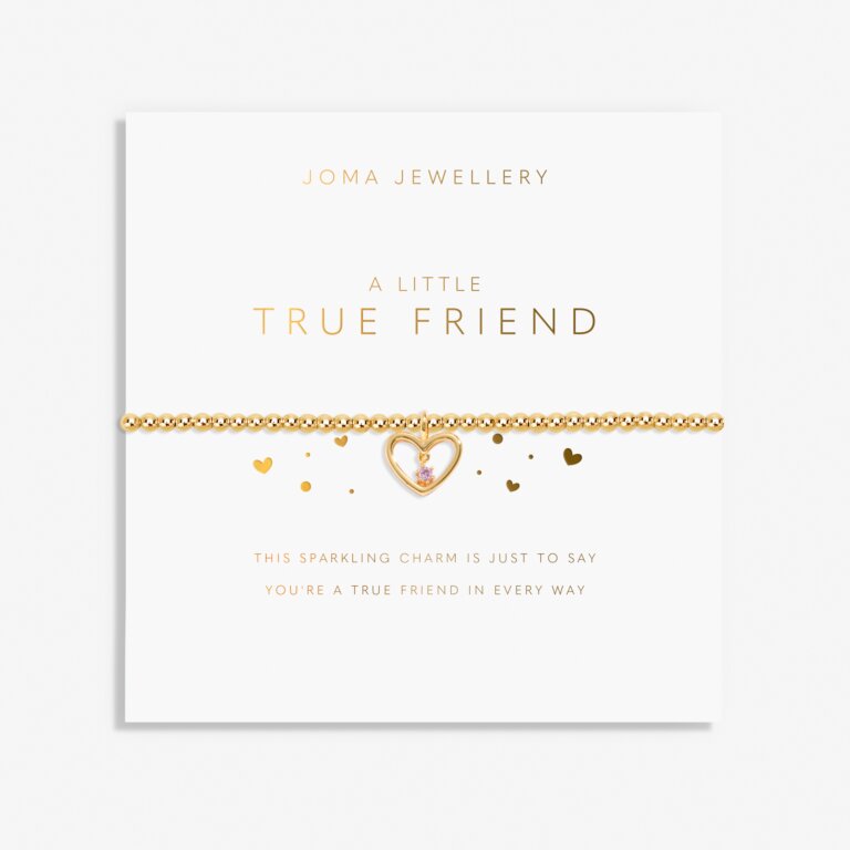 A Little 'True Friend' Bracelet In Gold Plating