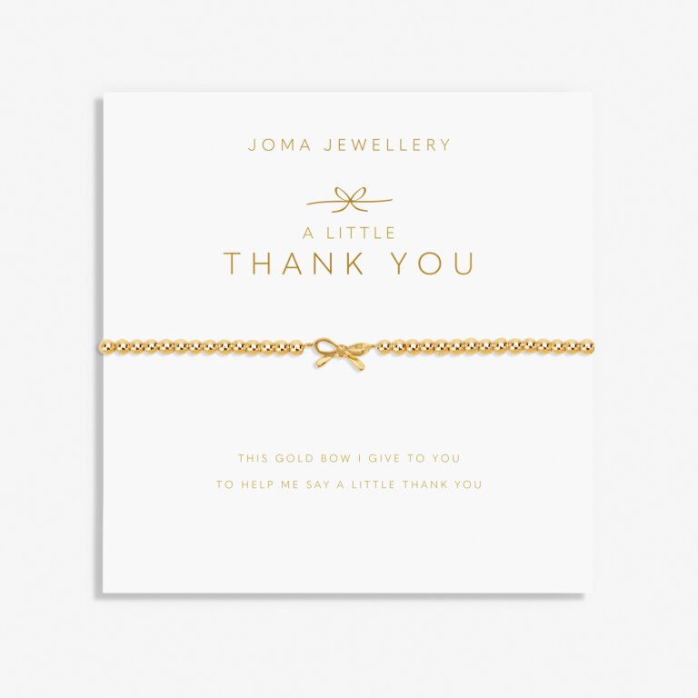 A Little 'Thank You' Bracelet In Gold Plating