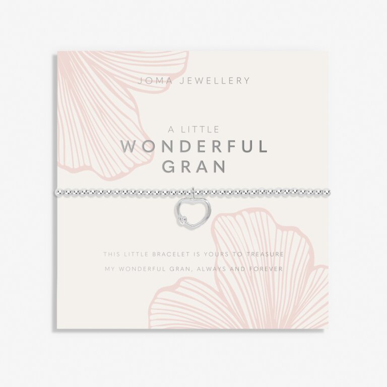 Grandmother A Little 'Wonderful Gran' Bracelet In Silver Plating