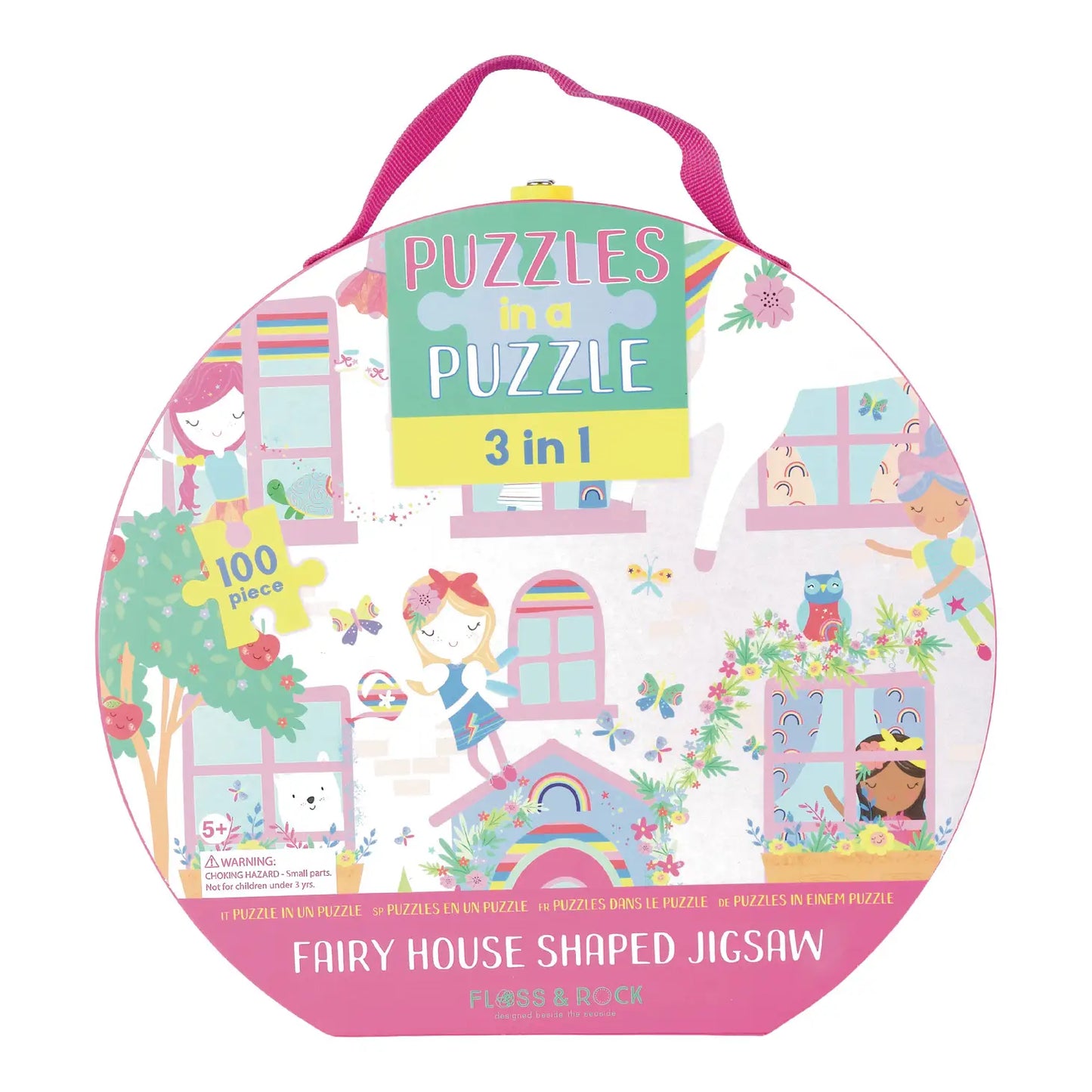 100pc 3 in 1 Puzzle in A Puzzle - Rainbow Fairy