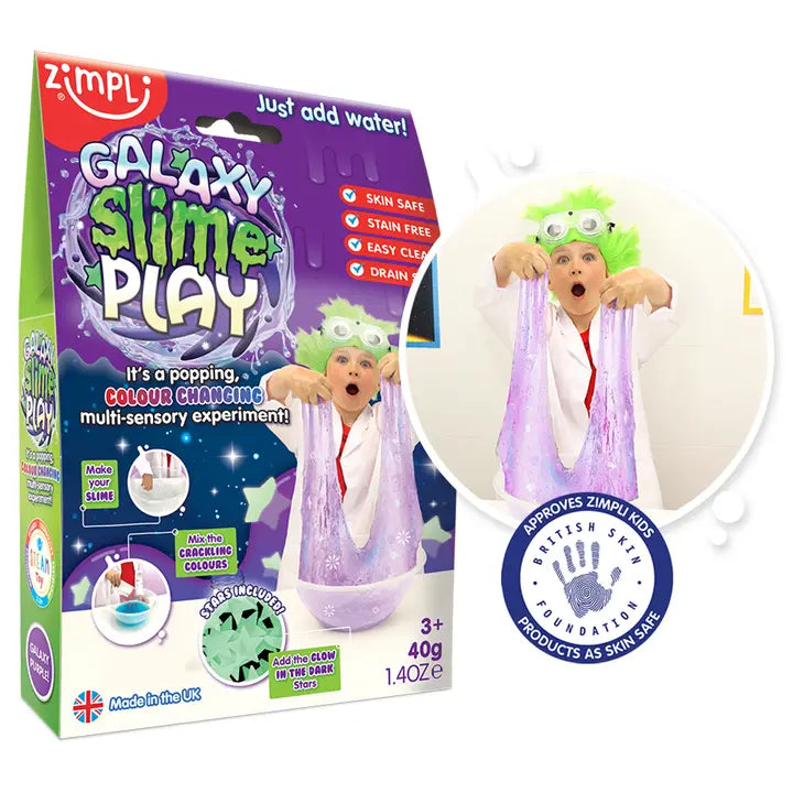 Galaxy Slime Play,Colour Changing Experiment
