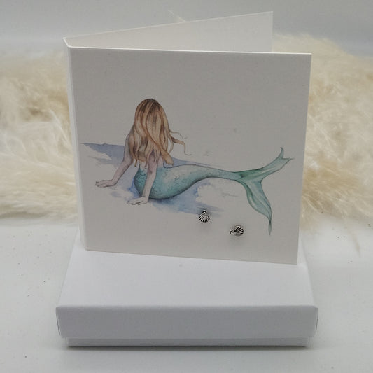 Boxed Earring Card - Mermaid