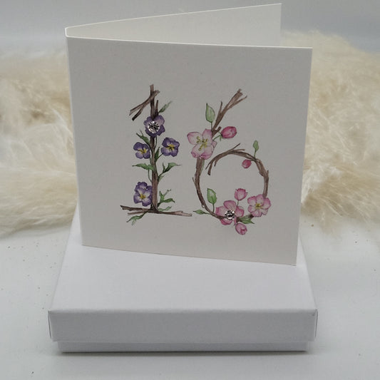 Boxed Earring Card - 16th