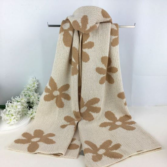 flower chunky scarf