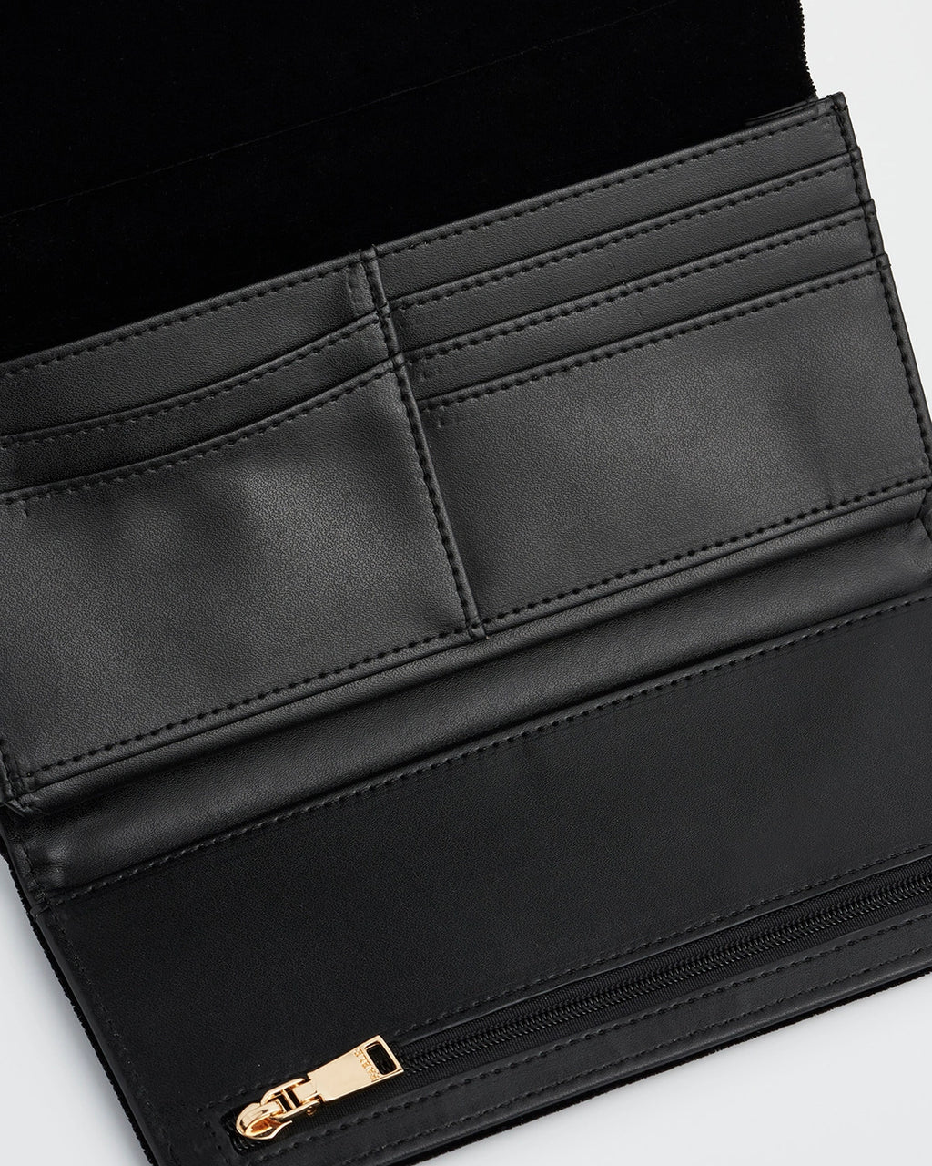 Botanical Black Velvet Embroidered Purse
