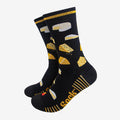 Men's Bamboo Socks - Black, Cheese