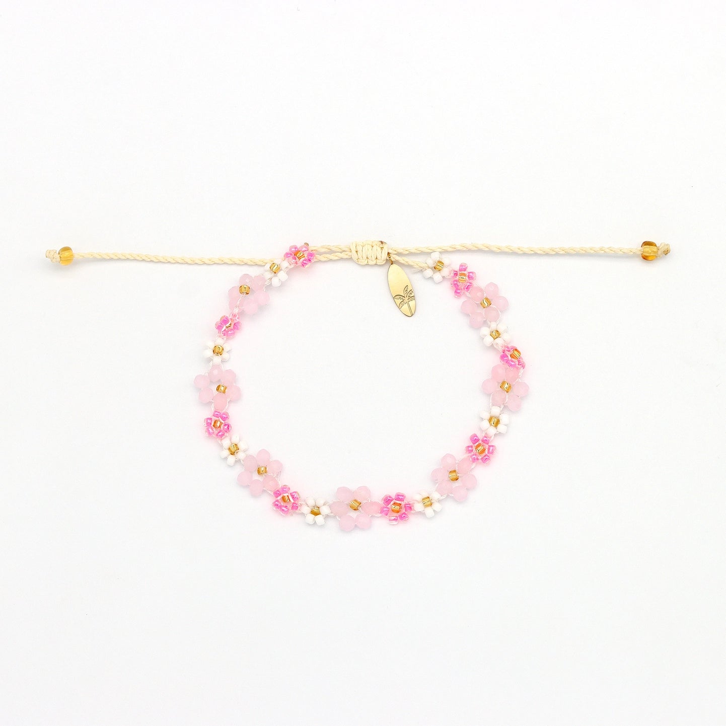 Mohala Flower Beaded Bracelet, Colourful Daisy Bracelet