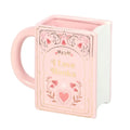 I Love Books Pink Book Shaped Mug