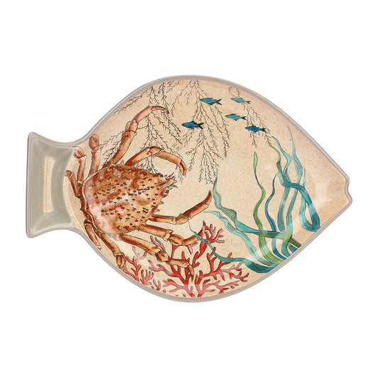 Sea Life Fish Plate 33x23 Cm