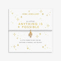 A Little 'Anything Is Possible' Bracelet In Silver and Gold Plating