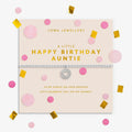 Confetti A Little 'Happy Birthday Auntie' Bracelet In Silver Plating
