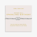Forever Yours 'Wishing You A Sparkling Birthday' Bracelet In Silver Plating