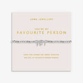 Forever Yours 'You're My Favourite Person' Bracelet In Silver Plating