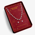 With Love 'Christmas Wishes' Necklace and Earrings Set In Silver Plating
