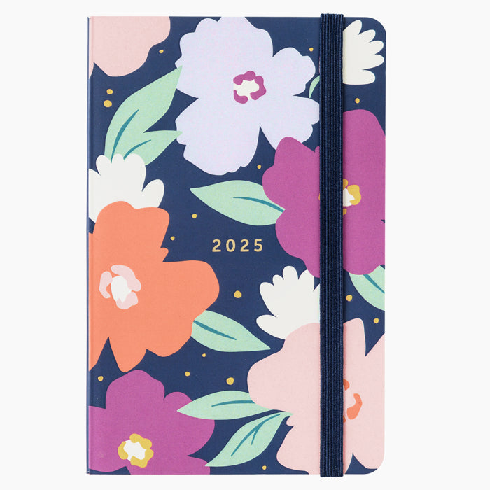 Pocket Diary 2025 Navy Daisy