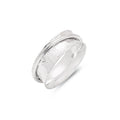 Narrow Banded Wide Spinning Ring UK Size R