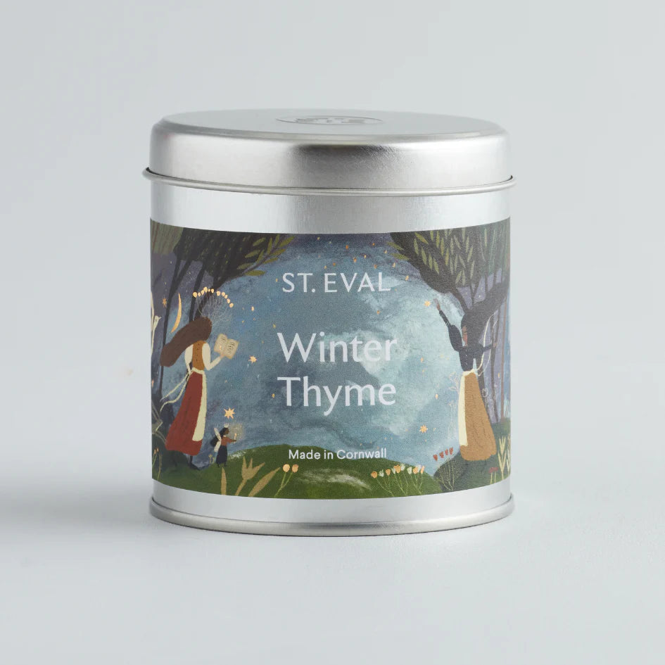 Winter Thyme, Scented Christmas Tin Candle