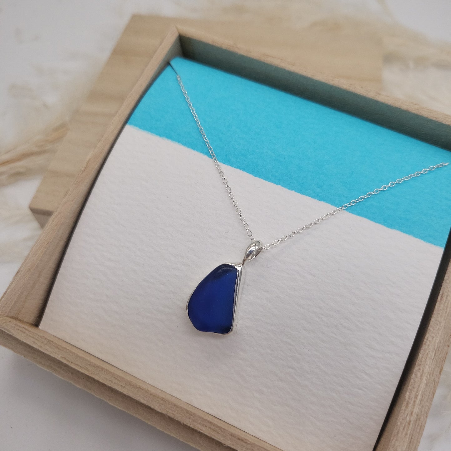 DEEP WATERS SEA GLASS NECKLACE