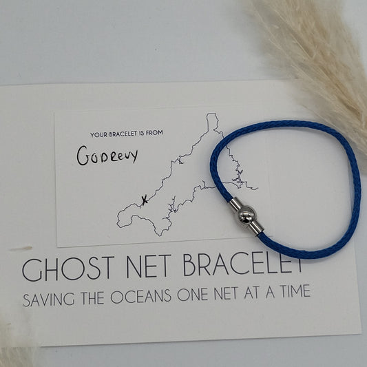 Godrevy Ghost Net Bracelet (Blue) - Small