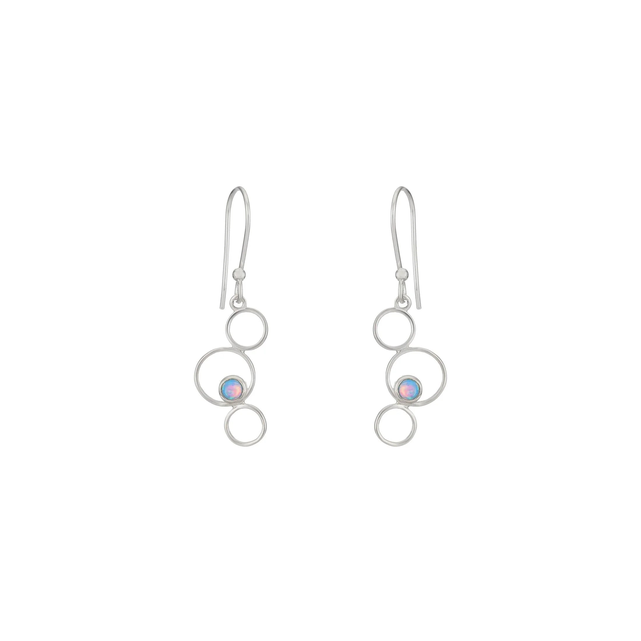 Bubble Opal drop earrings
