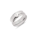 Dainty heart spinning ring UK Size P
