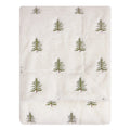 Winter Pines Fleece Throws Ecru