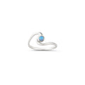 Opal Wave Ring UK Size R