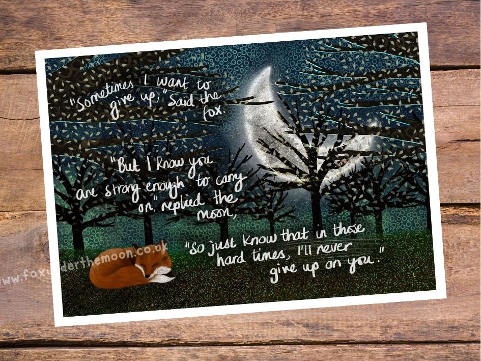 A4 Art Print ~ Never Give Up