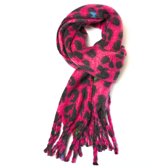 Leopard Hearts Scarf
