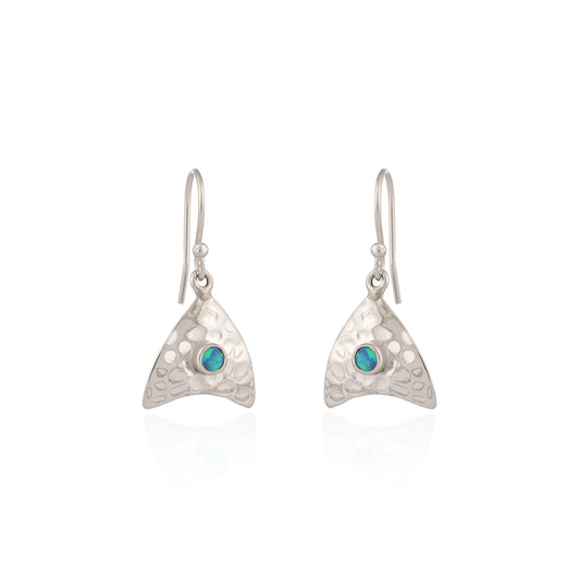 FISH TAIL OPAL EARRINGS