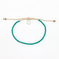 Ka'anapali Frosted Glass Beaded Anklet, Surf Ankle Bracelet