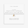 A Little 'Feathers Appear When Loved Ones Are Near' Bracelet