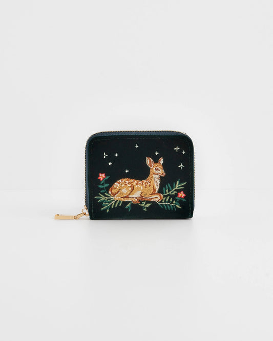 Fable Fawn Embroidered Purse