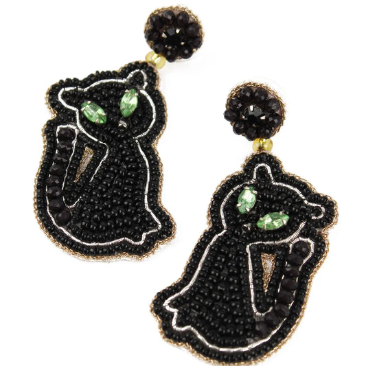 Black Cat Earrings