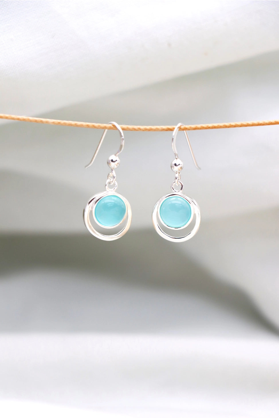 Aqua Solstice Drop Earrings