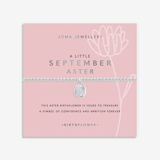Birth Flower A Little 'September' Aster Bracelet