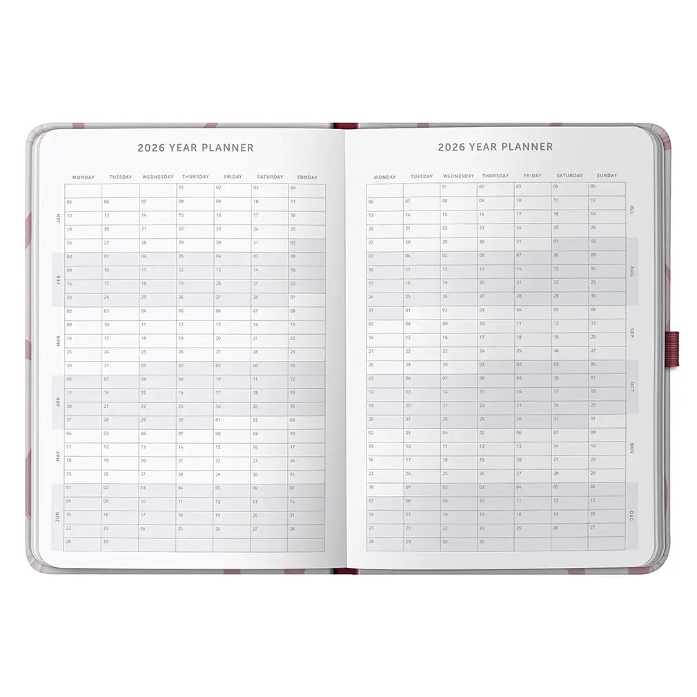 2026 A5 Diary Day-A-Page Planner | Pink Ribbon | Busy B