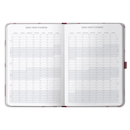 2026 A5 Diary Day-A-Page Planner | Pink Ribbon | Busy B