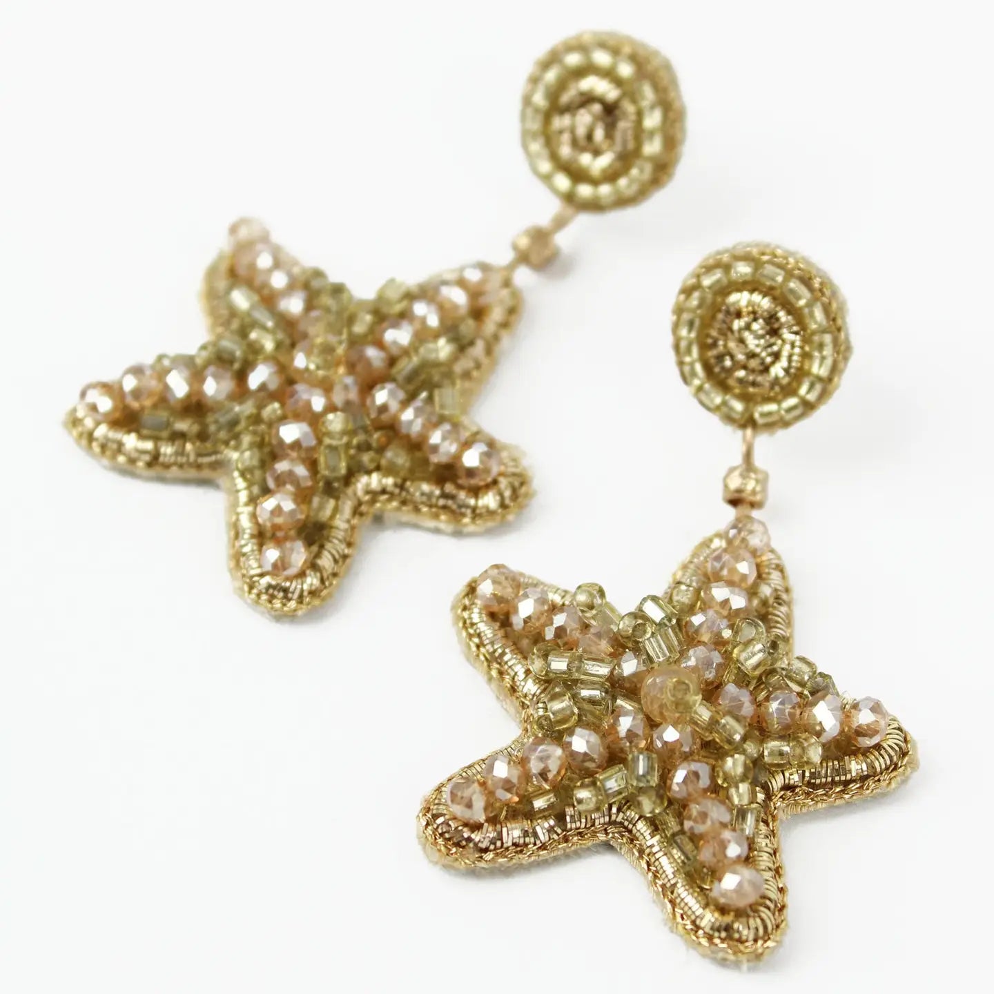 Gold Starfish Earrings