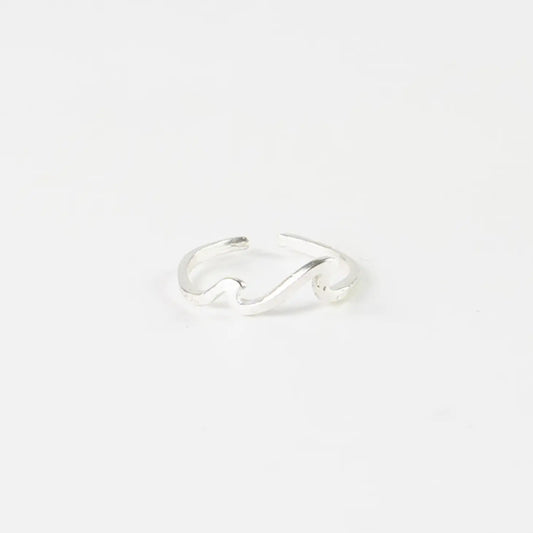 Surfer Girl Double Wave Toe Ring