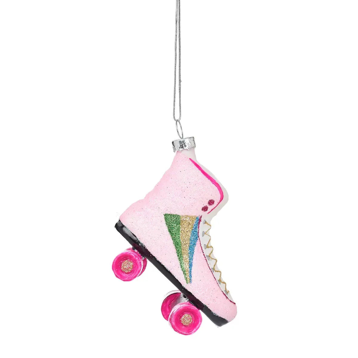Retro Rollerskate Shaped Bauble