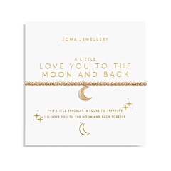 Gold A Little 'Love You To The Moon And Back' Bracelet