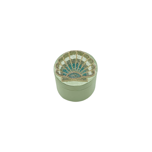 Embellished Scallop Shell Box 10cm