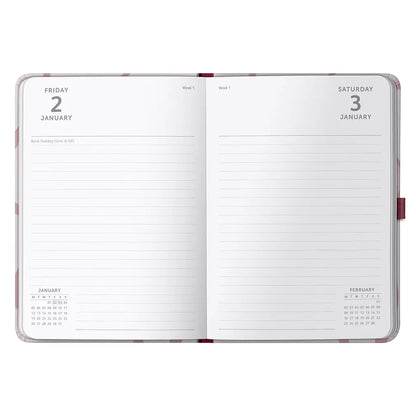 2026 A5 Diary Day-A-Page Planner | Pink Ribbon | Busy B