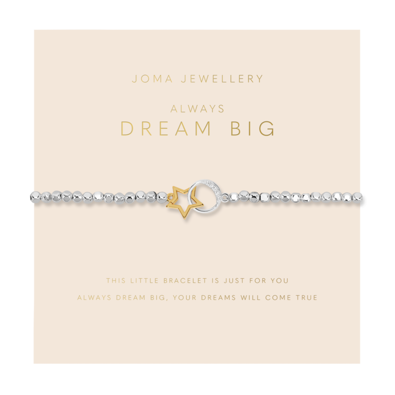 Forever Yours 'Always Dream Big' Bracelet In Silver Plating And Gold Plating