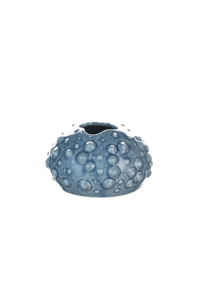 Small Blue Urchin Vase